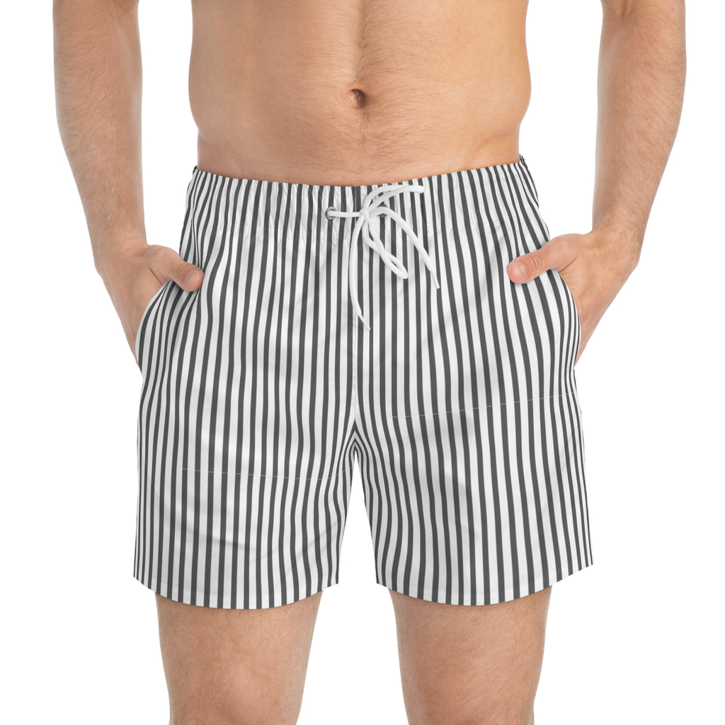 Black Striped Shorts