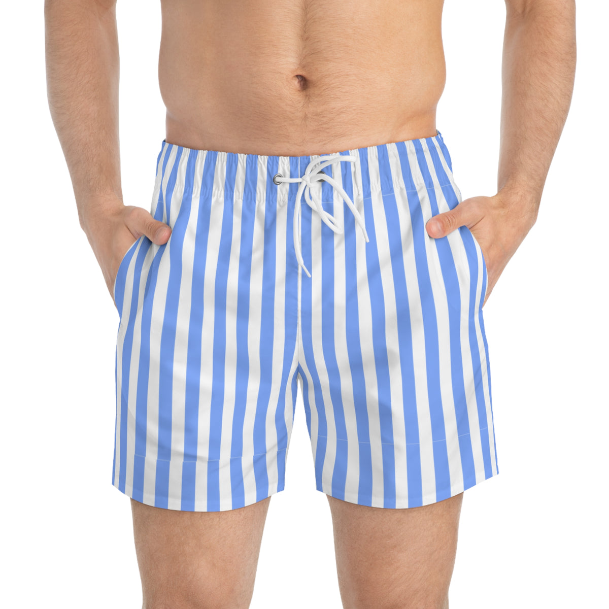 Blue Striped Shorts