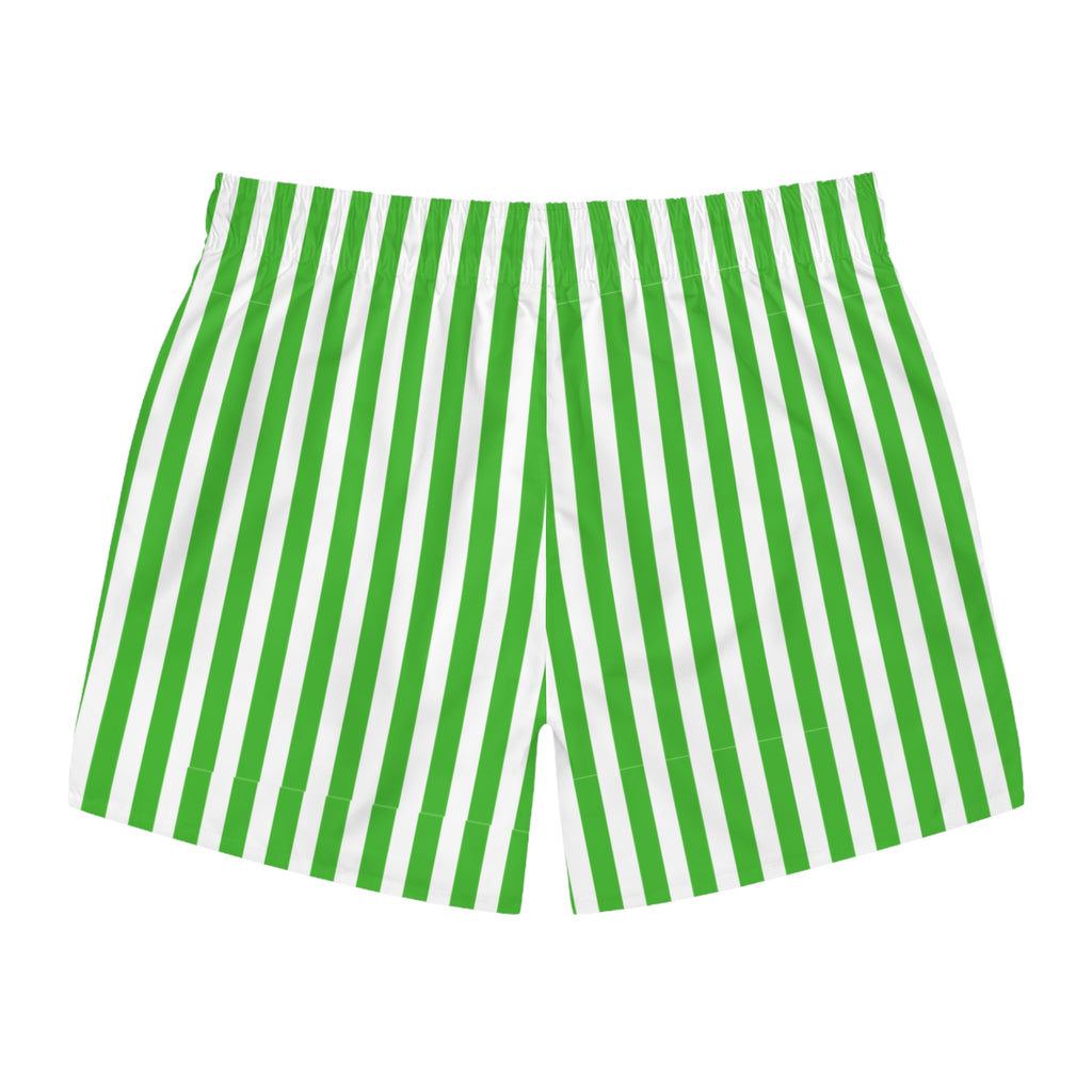 Green Striped Shorts