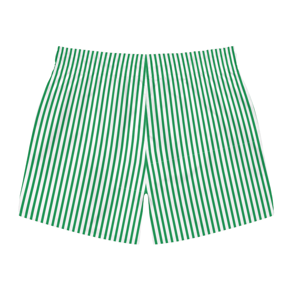 Green Striped Shorts