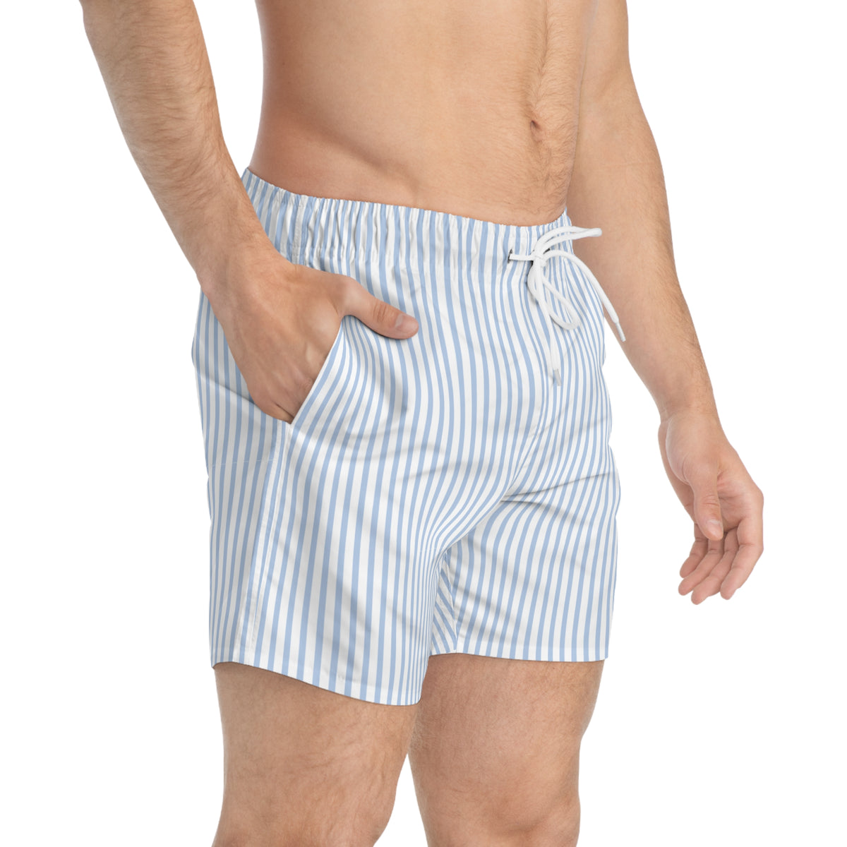 Blue Striped Shorts
