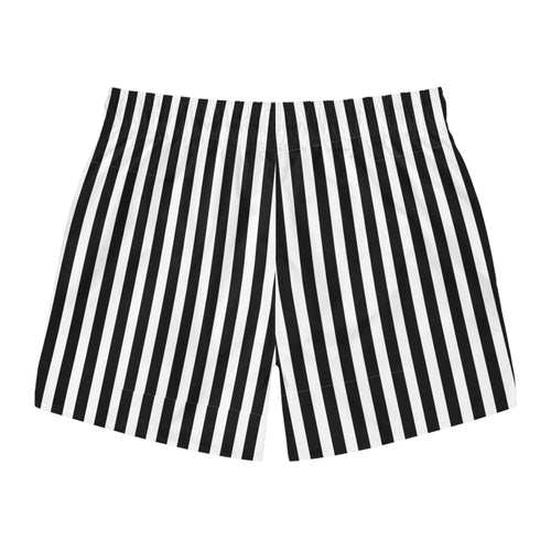 Black Striped Shorts