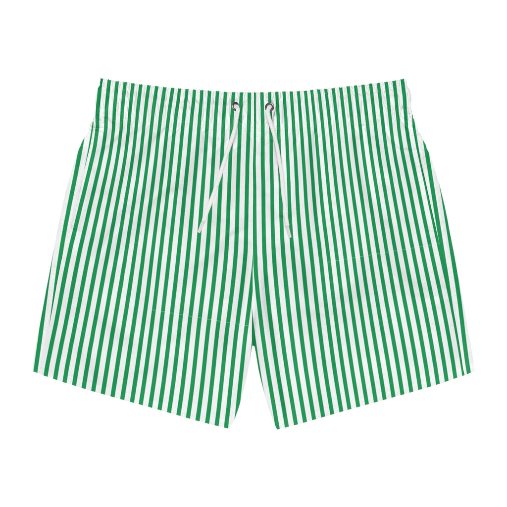 Green Striped Shorts